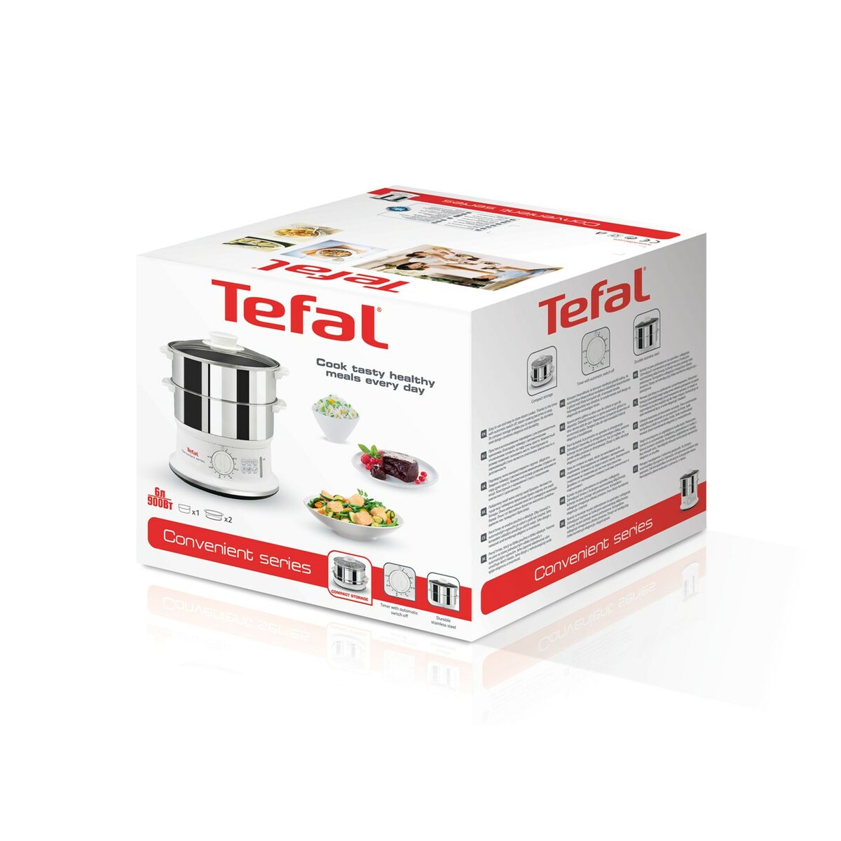 Dampfkocher Tefal VC145 Weiß Edelstahl Kunststoff 900 W 27,5 X 33,5 X 30,5 cm