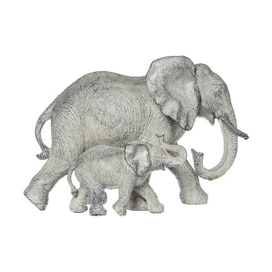Deko-Figur Atmosphera 15,5 x 22,5 x 12 cm Harz Elefant Bunt