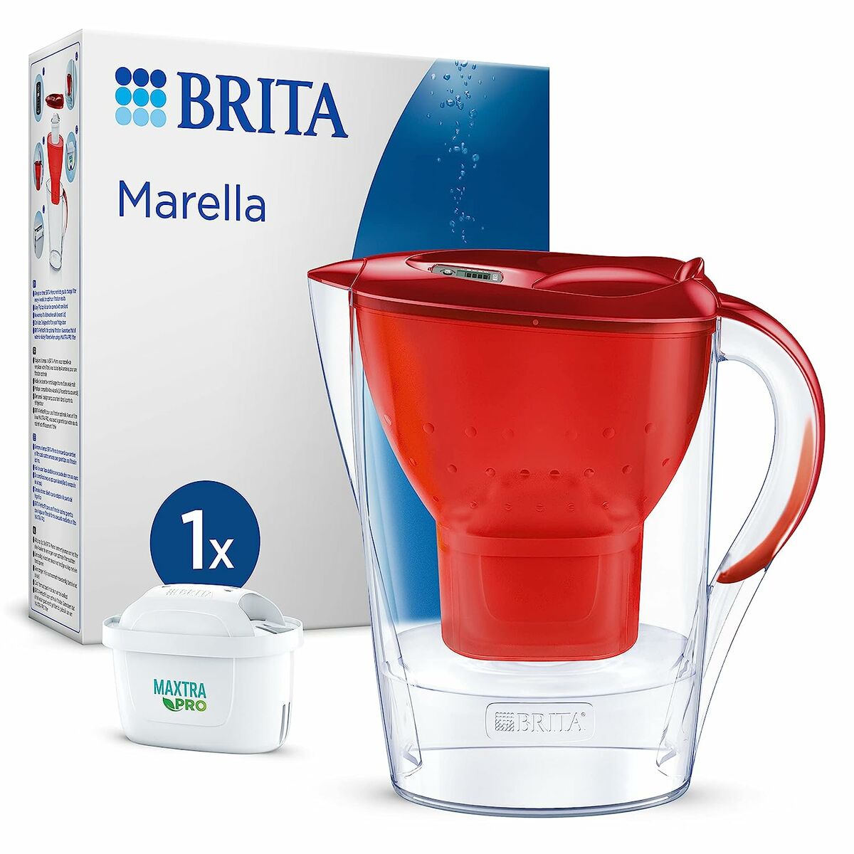 Filter-Karaffe Brita Marella Rot 2,4 L