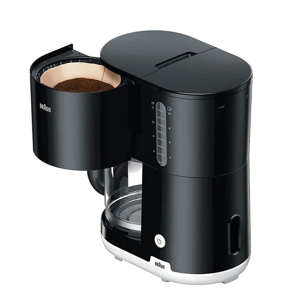 Filterkaffeemaschine Braun KF1100BK 1000 W Schwarz Schwarz/Weiß 2,5 L