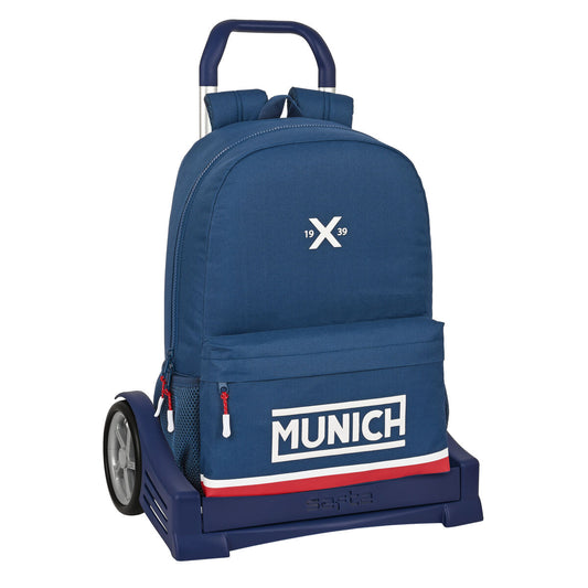 Schulrucksack mit Rädern Munich Soon Blau 30 x 46 x 14 cm