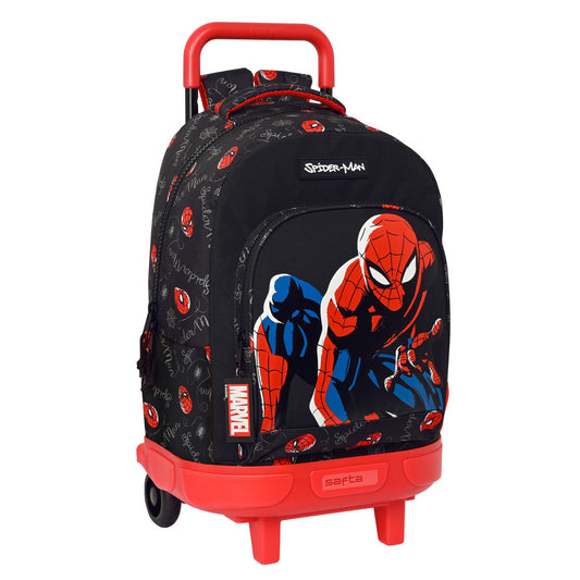 Schulrucksack mit Rädern Spiderman Hero Schwarz 33 X 45 X 22 cm