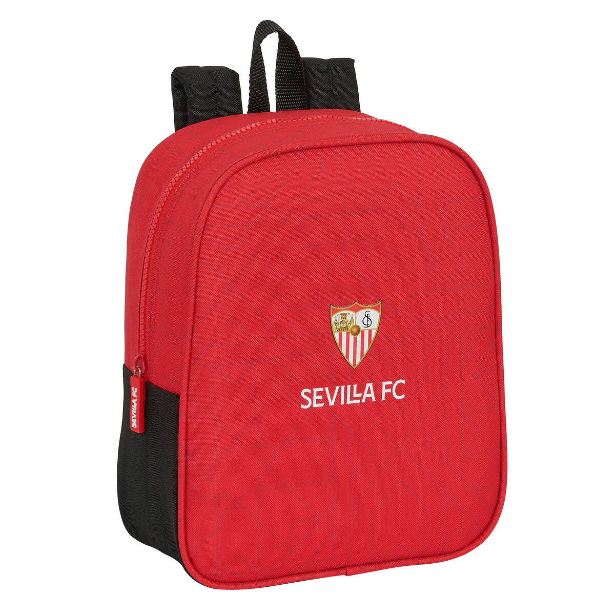 Schulrucksack Sevilla Fútbol Club Schwarz Rot 22 x 27 x 10 cm