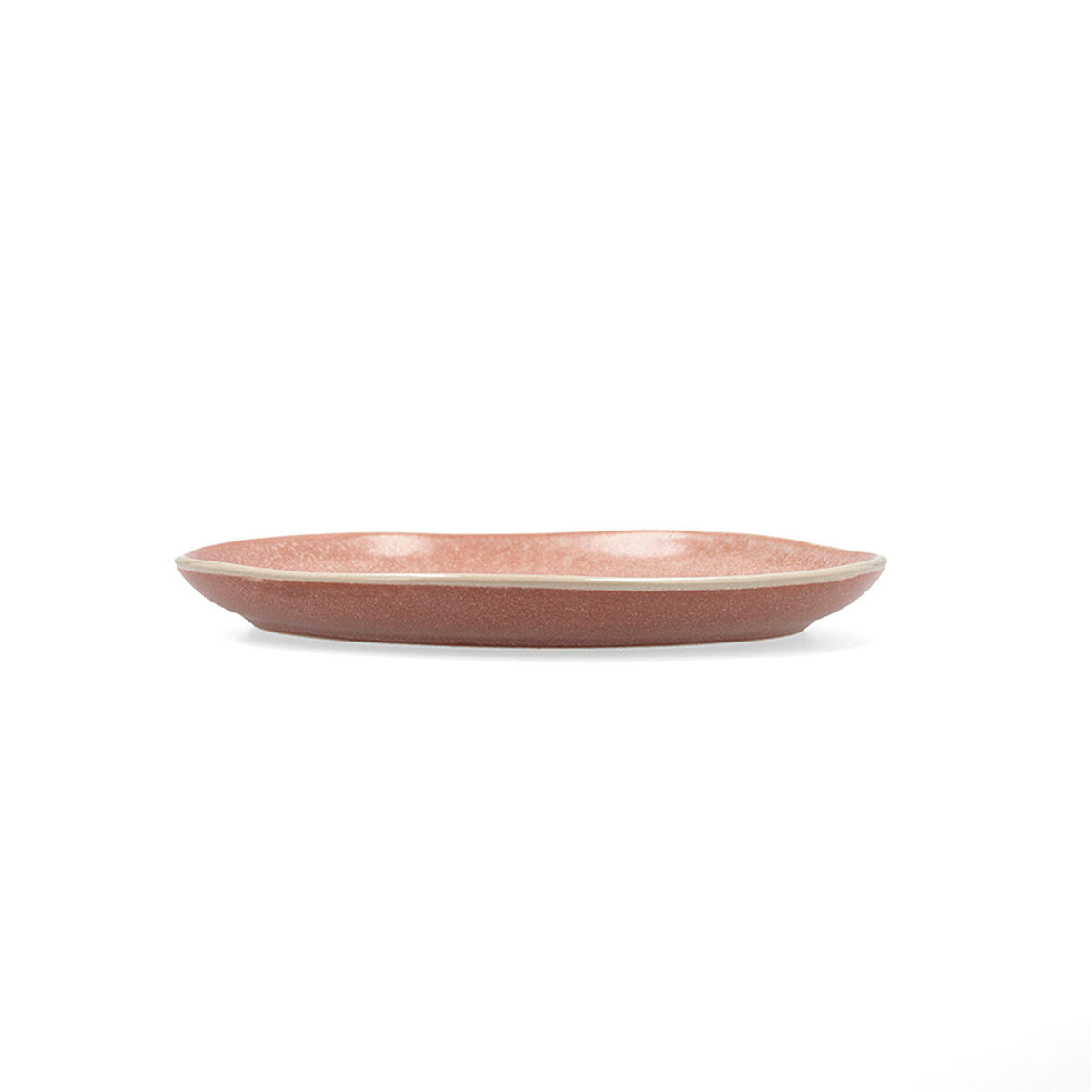 Flacher Teller Bidasoa Gio gelegentlich Braun aus Keramik 20 cm (6 Stück)