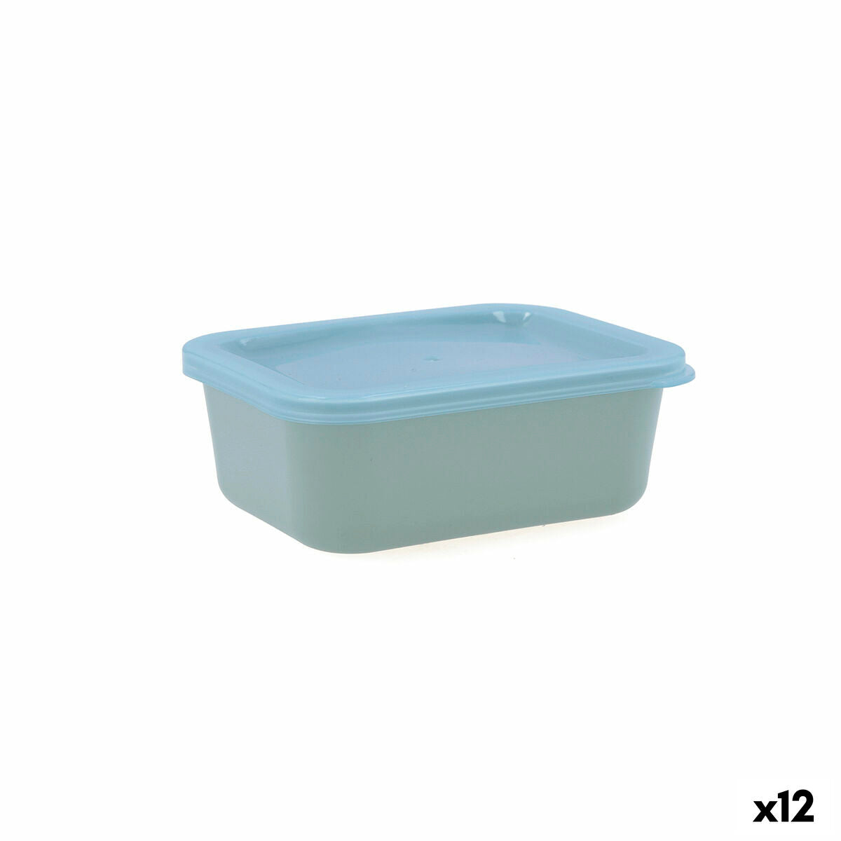 Rechteckige Lunchbox mit Deckel Quid Inspira 380 ml grün Kunststoff (12 Stück)