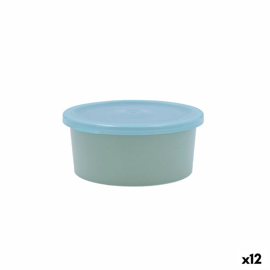 Runde Lunchbox mit Deckel Quid Inspira 470 ml Blau Kunststoff (12 Stück)