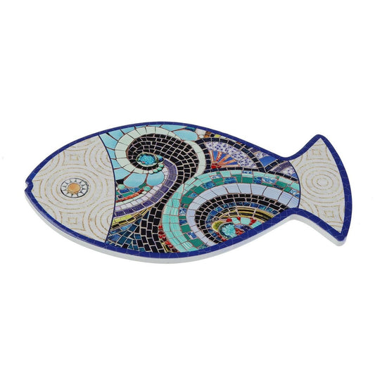 Untersetzer Versa Fisch Kork aus Keramik 25 x 15 cm
