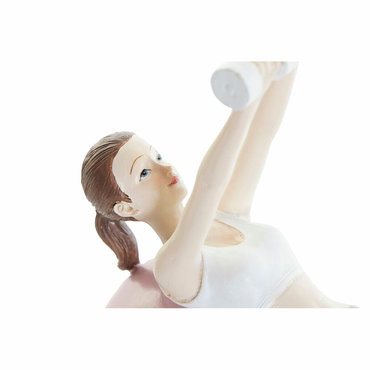 Deko-Figur DKD Home Decor Rosa Yoga Scandi 18,5 x 8 x 17,5 cm