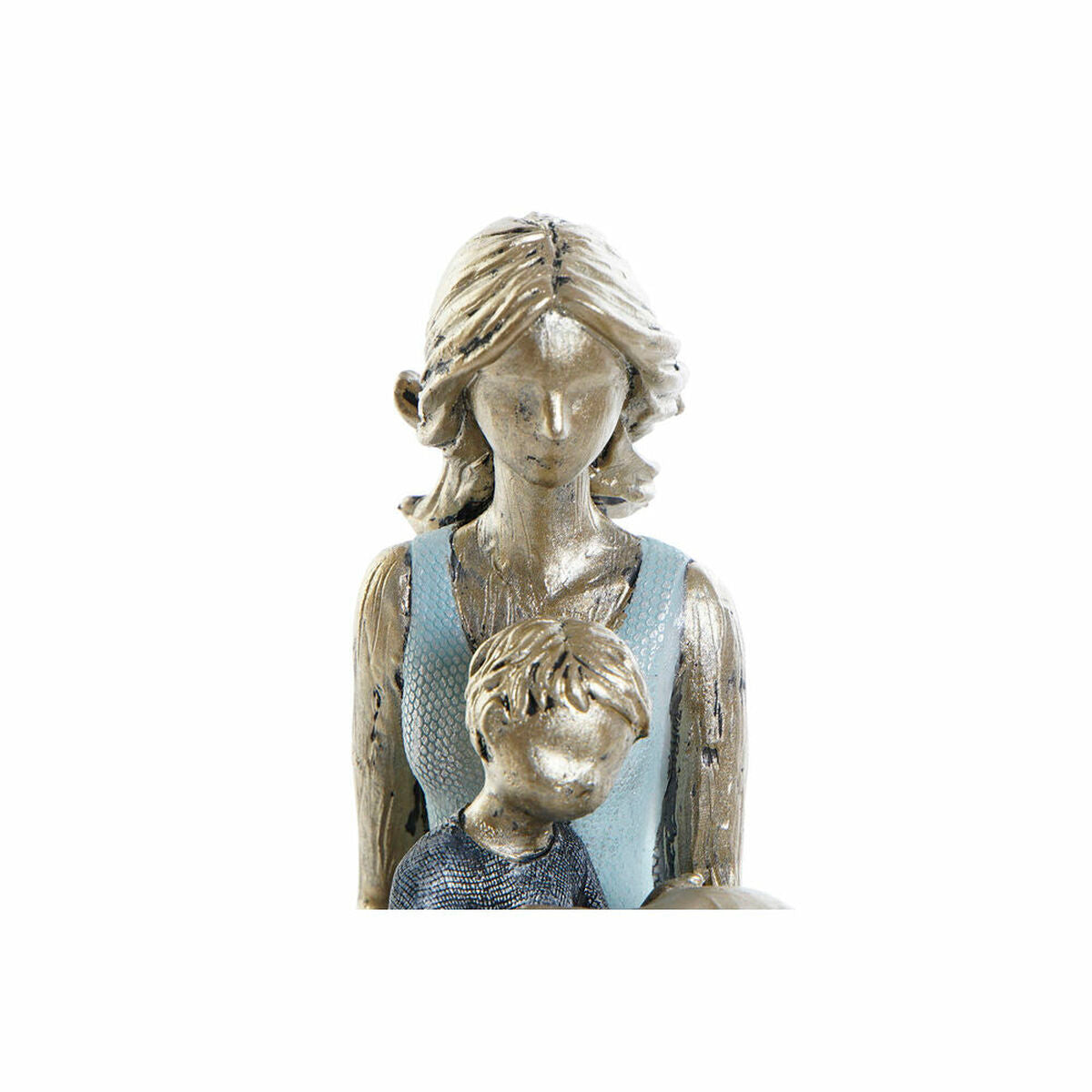 Deko-Figur DKD Home Decor Blau Gold Damen 15 x 9,5 x 18 cm
