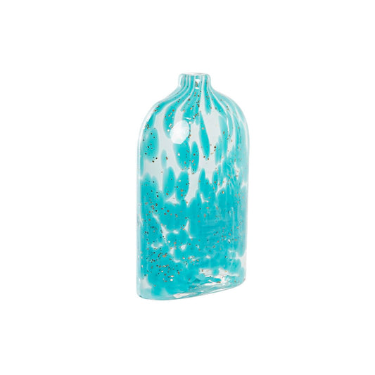 Vase DKD Home Decor Blau Kristall Mediterraner 12 x 7,5 x 21,5 cm