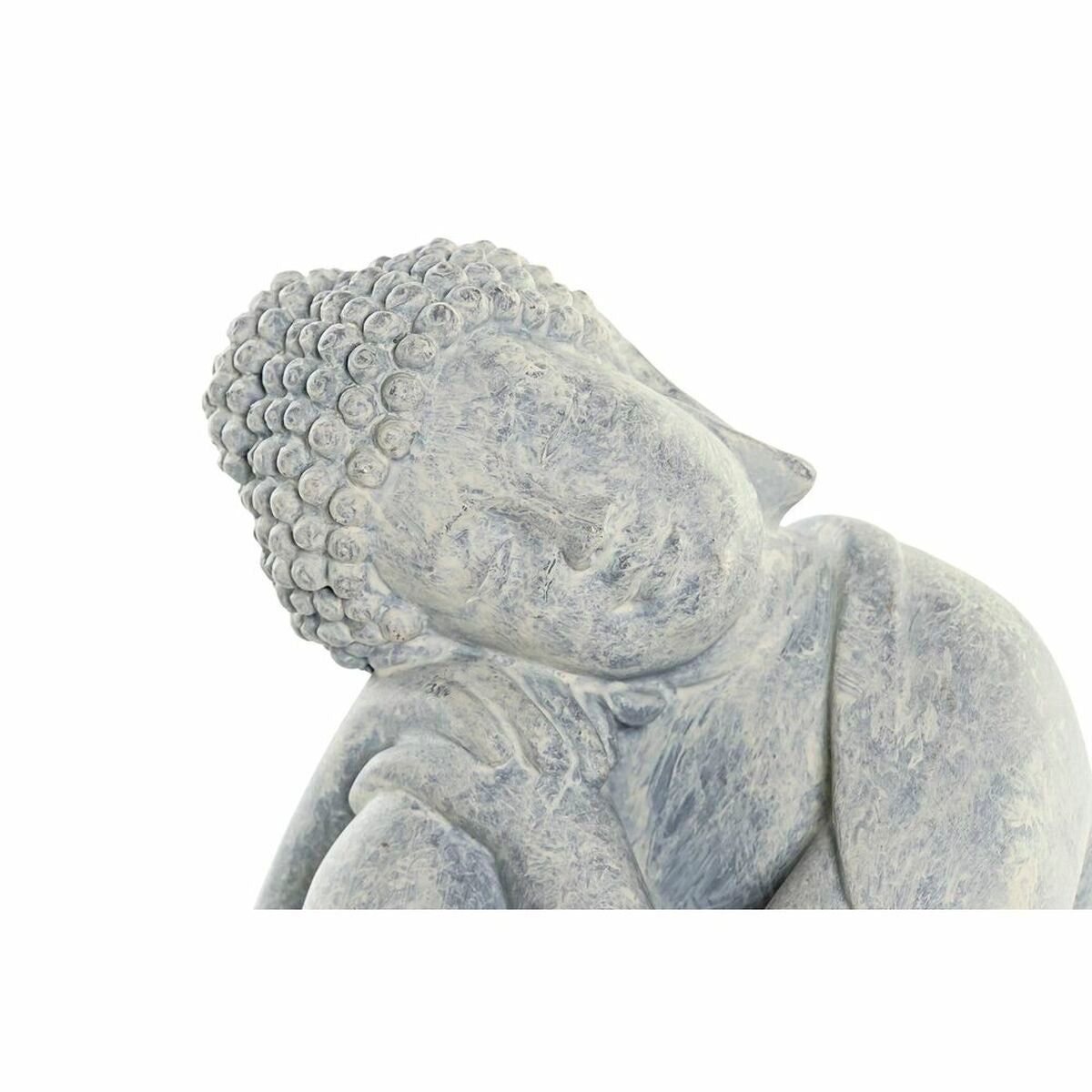 Deko-Figur DKD Home Decor Grau Hellgrau Buddha Orientalisch 18 x 14 x 23 cm