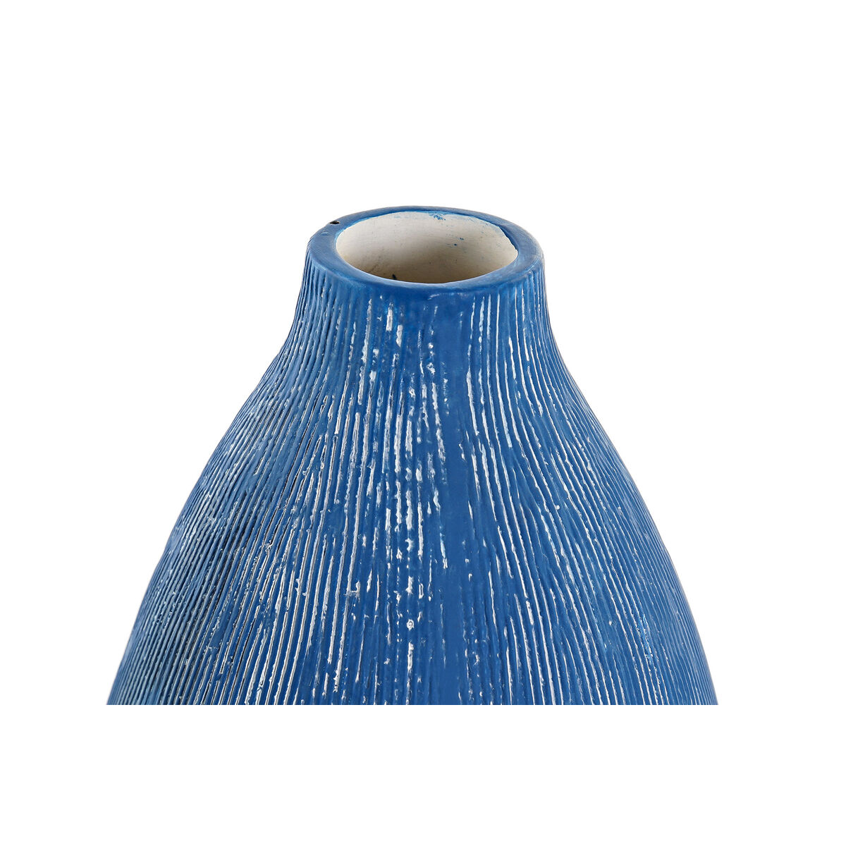 Vase DKD Home Decor Blau Himmelsblau Marineblau Dolomite Mediterraner Antiker Finish 11 x 11 x 36 cm (2 Stück)