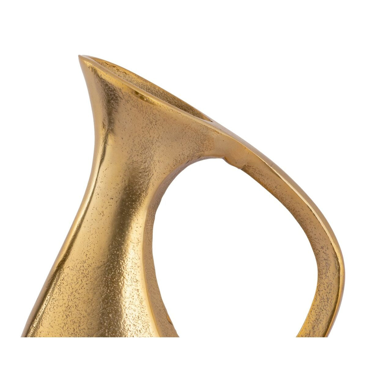 Vase DKD Home Decor 21 x 9 x 34 cm Schwarz Gold Aluminium Moderne (2 Stück)