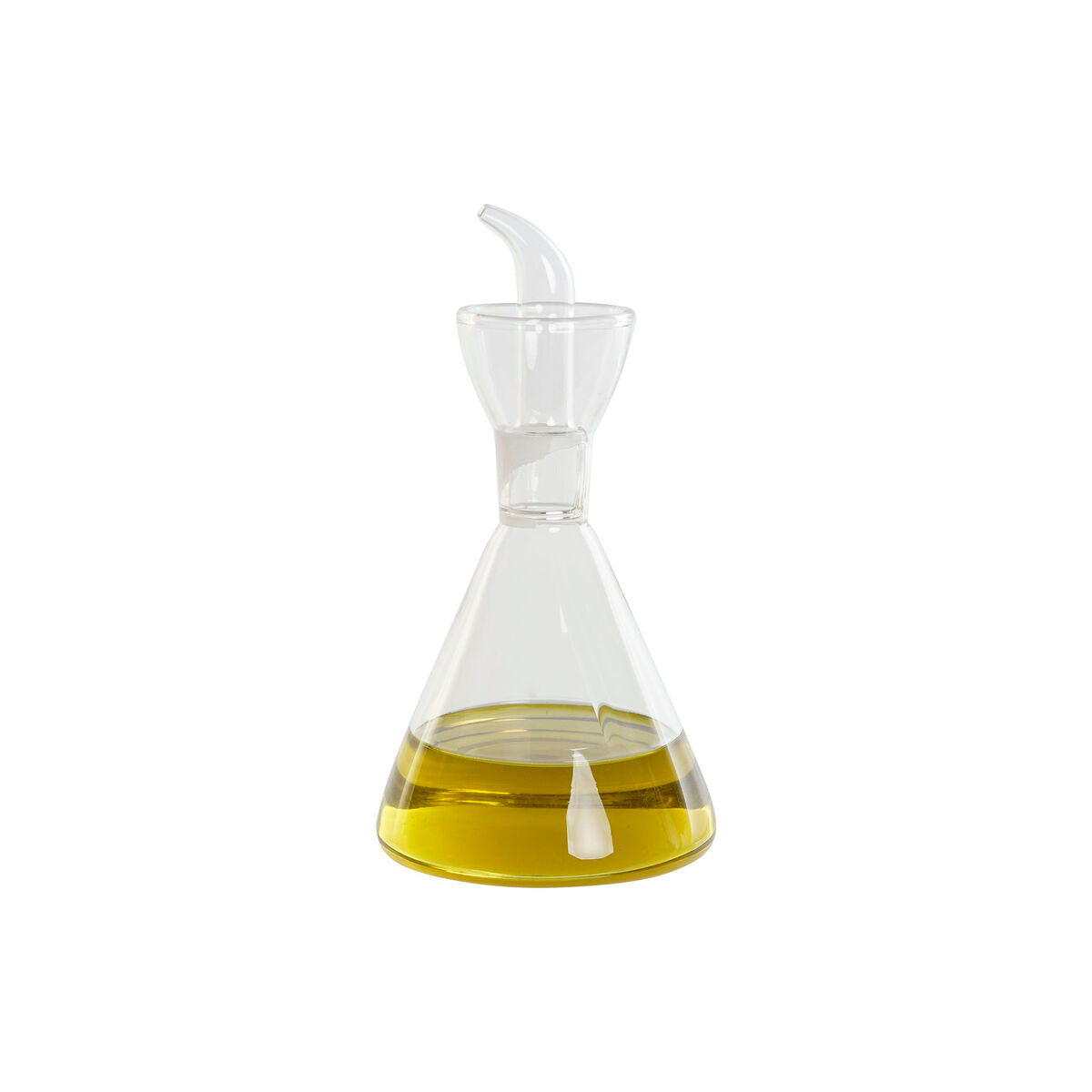 Ölfläschchen DKD Home Decor Durchsichtig Borosilikatglas 500 ml 11,5 x 11,5 x 22 cm
