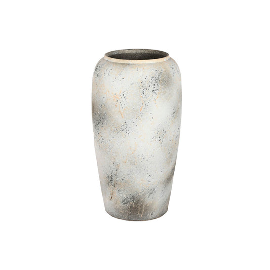 Vase Home ESPRIT Weiß Braun aus Keramik 36 x 36 x 70 cm