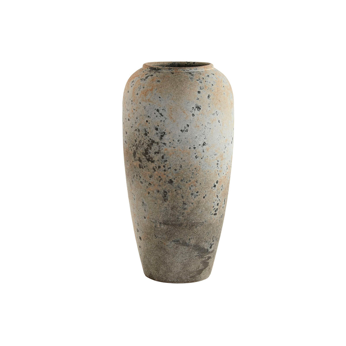 Vase Home ESPRIT Weiß Braun aus Keramik Antiker Finish 16 x 16 x 31 cm