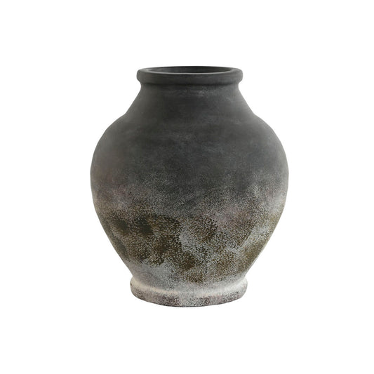 Vase Home ESPRIT Grau Terrakotta Orientalisch 28 x 28 x 33 cm