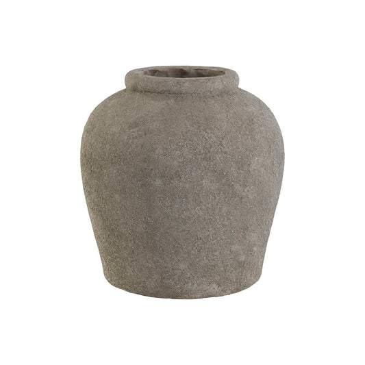 Vase Home ESPRIT Grau Zement 29 x 29 x 30 cm