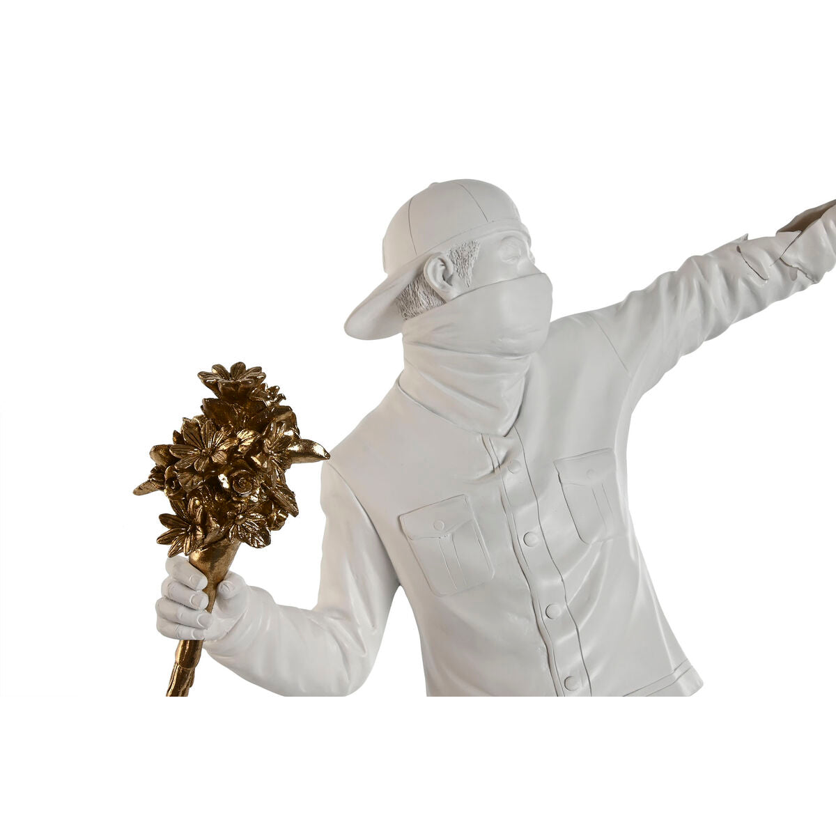 Deko-Figur Home ESPRIT Weiß Gold 41 x 24 x 66 cm