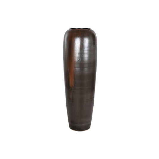 Vase Home ESPRIT Dunkelbraun aus Keramik 38 x 38 x 117,5 cm