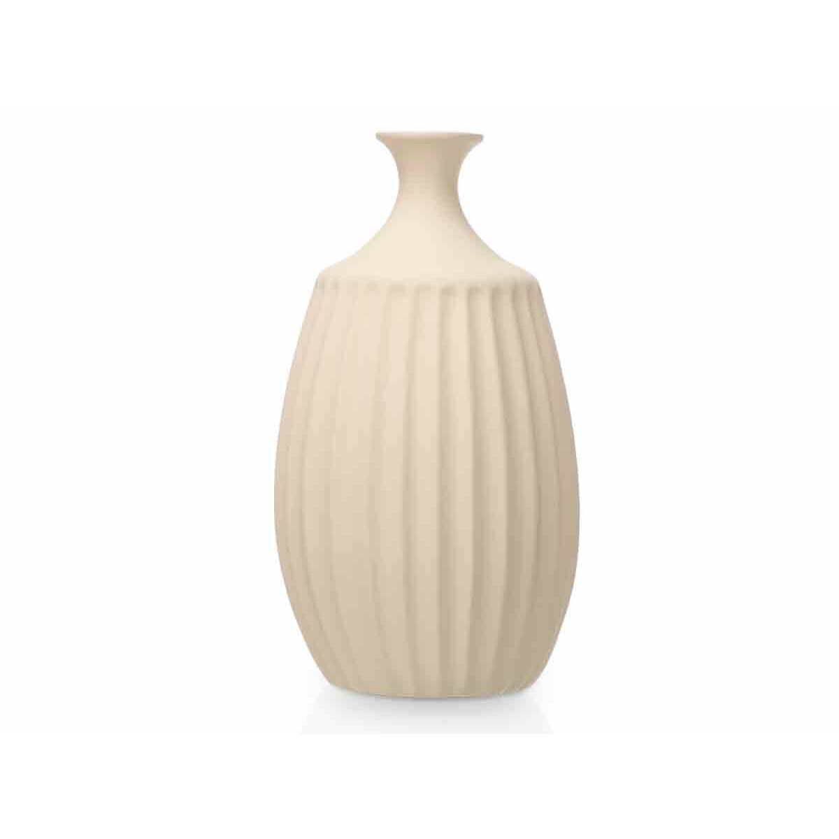 Vase Beige aus Keramik 27 x 48 x 27 cm