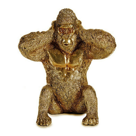 Deko-Figur Gorilla Gold 10 x 18 x 17 cm