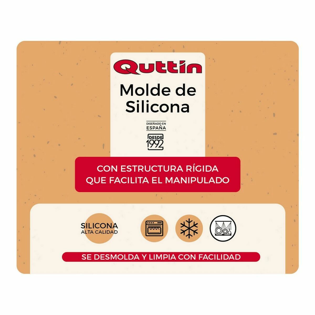 Backform Quttin Silikon Starr 24,3 x 24,3 cm (8 Stück)