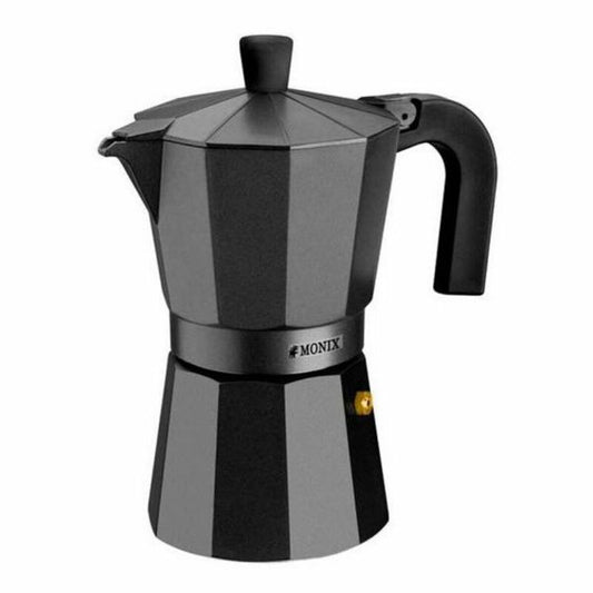 Italienische Kaffeemaschine Monix Braisogona_M640003 Schwarz 3 Kopper Aluminium