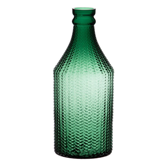 Vase 11,7 x 11,7 x 30 cm grün Glas