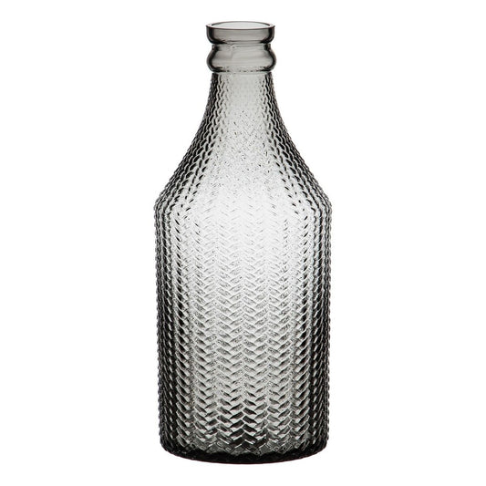 Vase 11,7 x 11,7 x 30 cm Grau Glas