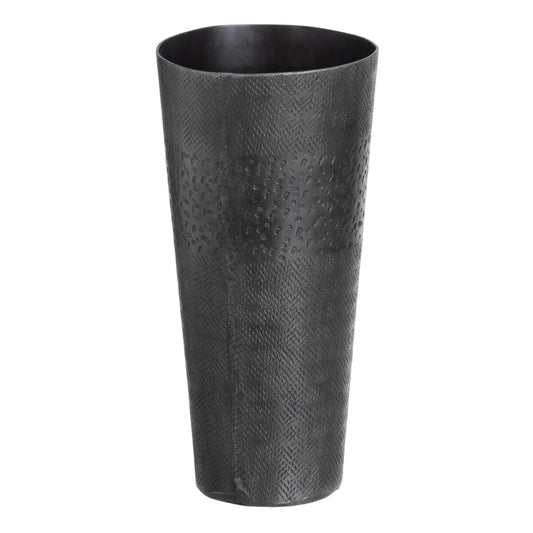 Vase Grau Metall 15 x 15 x 31 cm