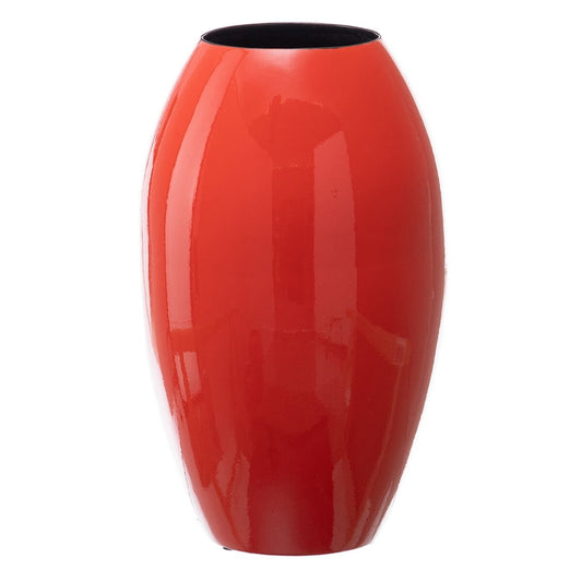 Vase 21,5 x 21,5 x 36 cm aus Keramik Orange