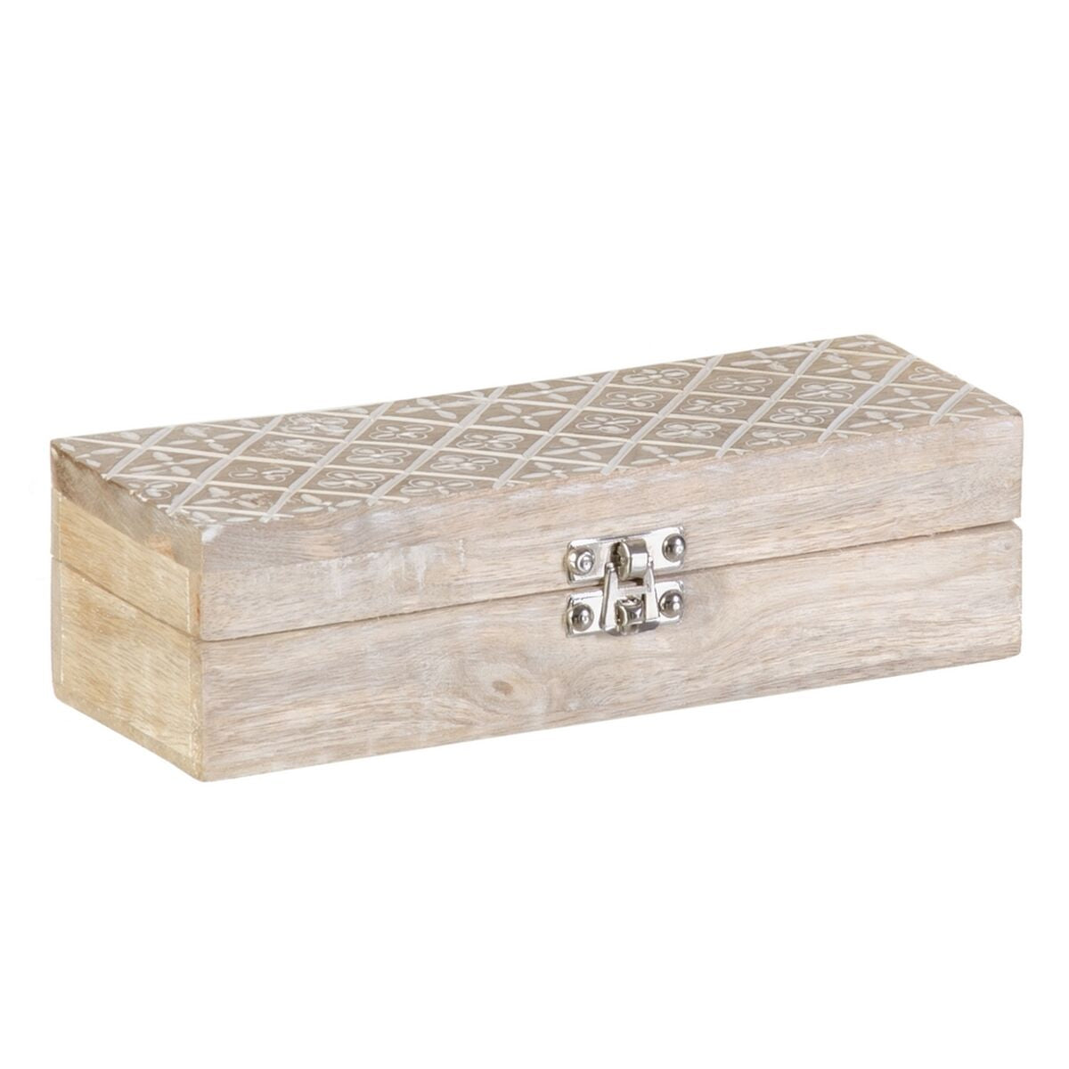 Dekorative Box 26,6 x 11 x 8,5 cm Mango-Holz (2 Stück)