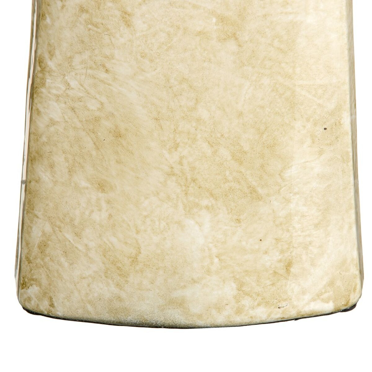 Vase Kristall Gold Metall Weiß 10 x 10 x 53 cm