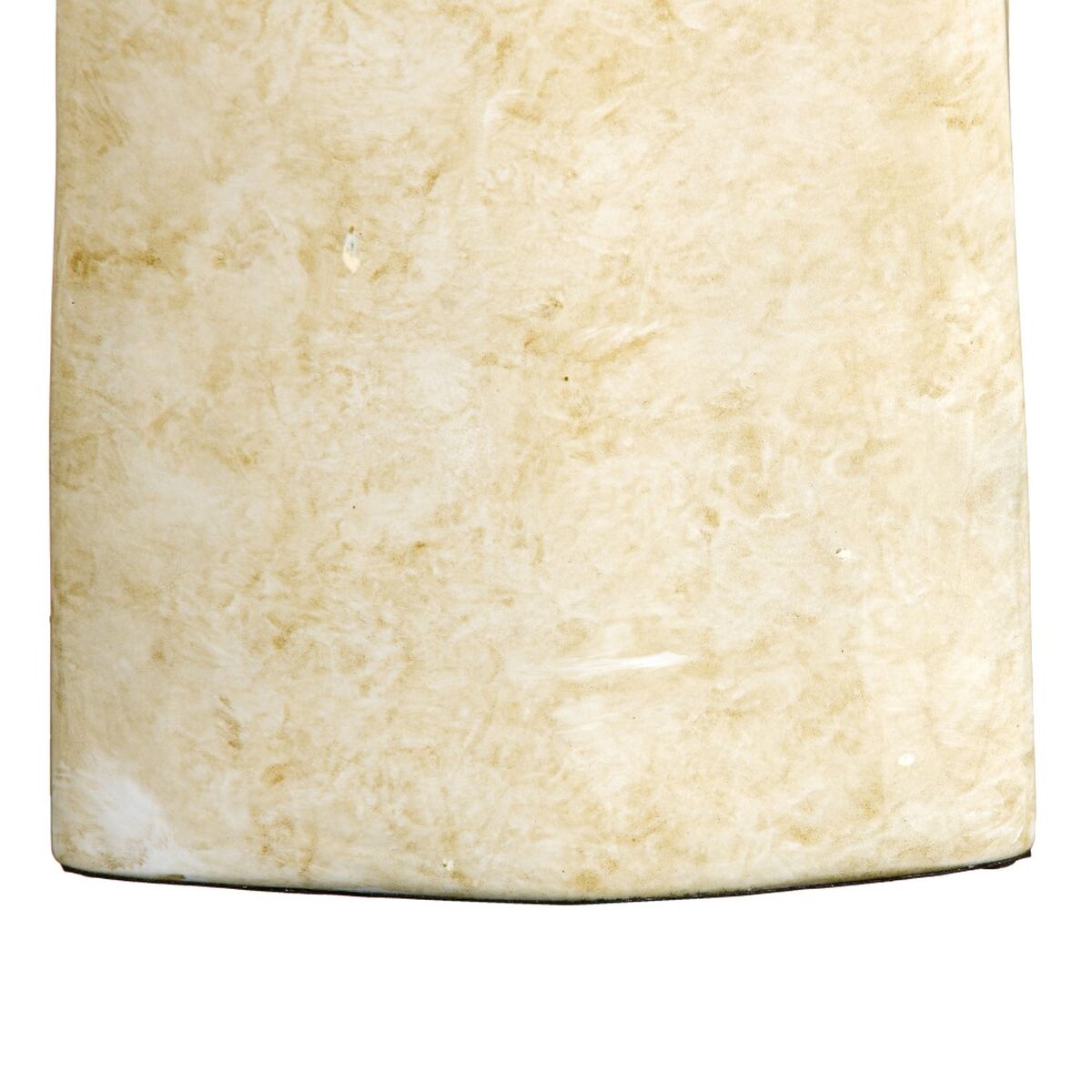 Vase 24 x 13 x 64 cm Kristall Gold Metall Weiß