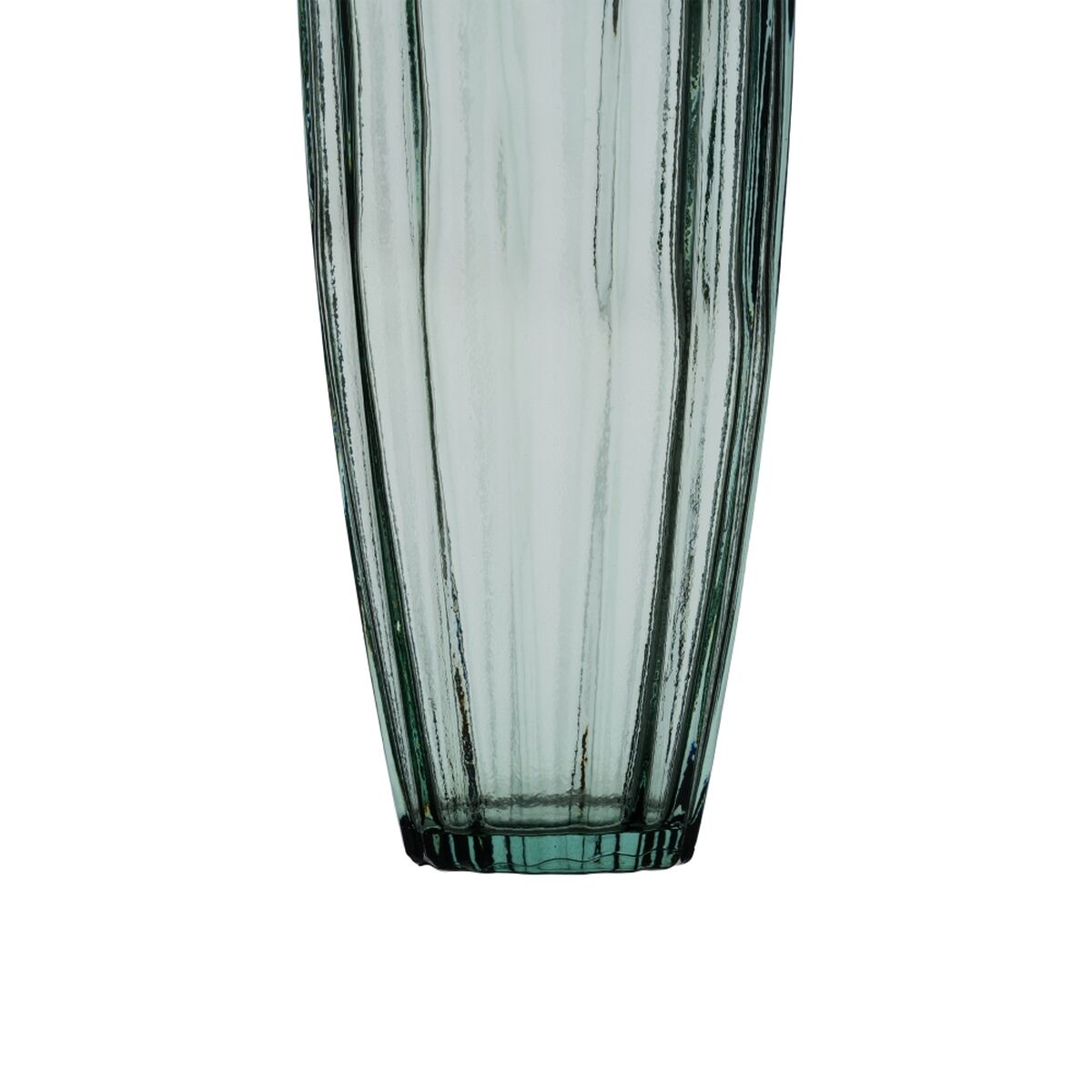 Vase Recyceltes Glas grün 12 x 12 x 29 cm