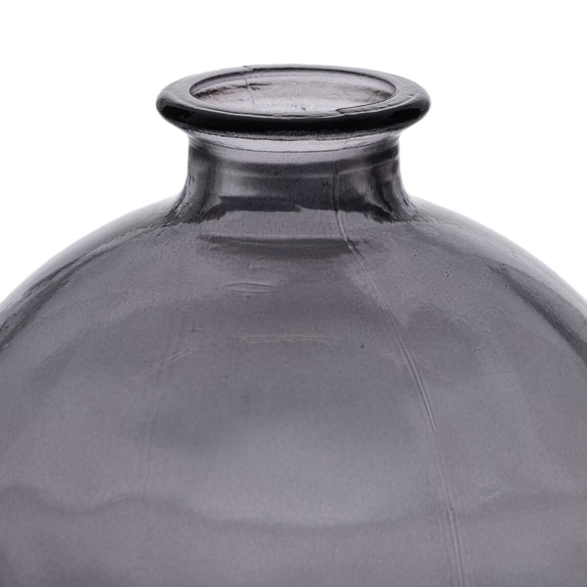 Vase Grau Recyceltes Glas 16 x 16 x 18 cm