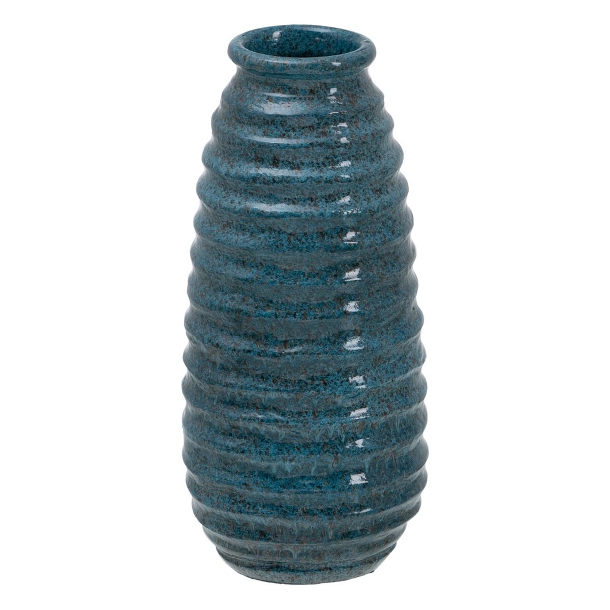 Vase Blau aus Keramik 16 x 16 x 40 cm