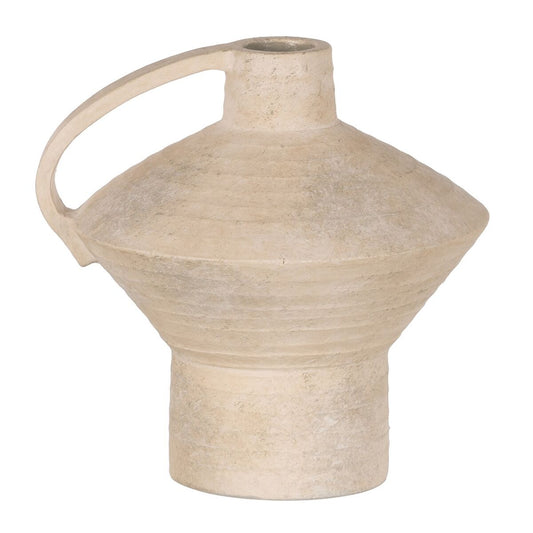 Vase Hellgrau aus Keramik 25 x 24 x 25 cm