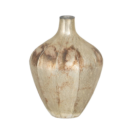 Vase Weiß Kristall 15 x 15 x 20 cm