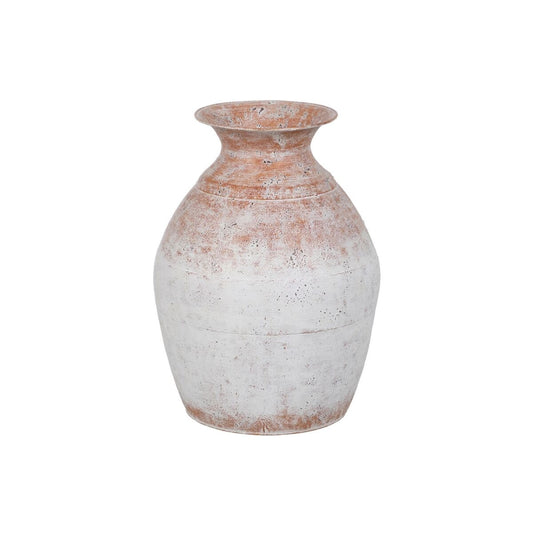 Vase Weiß Eisen 27,5 x 27,5 x 36,5 cm