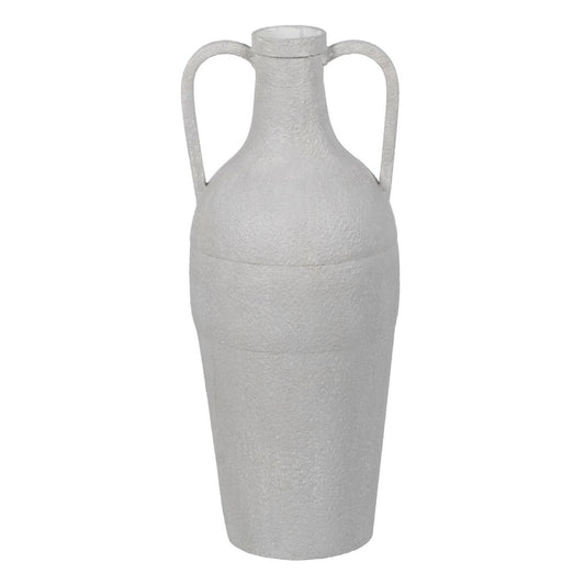 Vase Weiß Eisen 18,5 x 18,5 x 46 cm