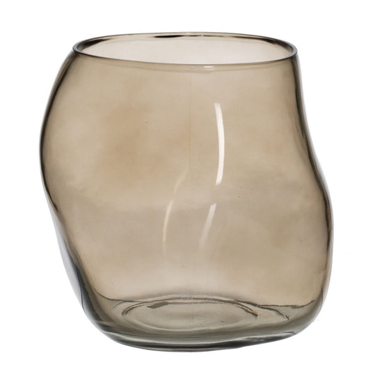 Vase Taupe Kristall 18,5 x 19,5 x 19,5 cm