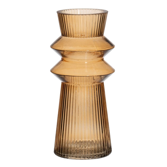 Vase Bernstein Kristall 11,5 x 11,5 x 26,5 cm
