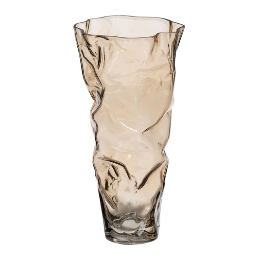 Vase Braun Kristall 15,5 x 14 x 32 cm