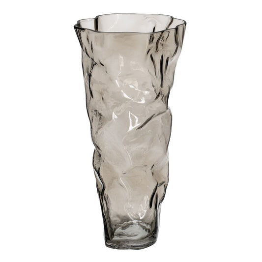 Vase Grau Kristall 19 x 17 x 38,5 cm