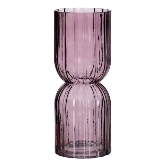 Vase Violett Kristall 12 x 12 x 30 cm