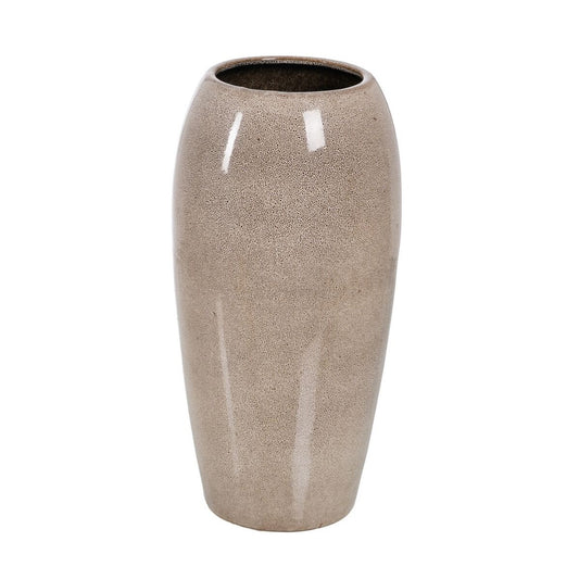 Vase Beige aus Keramik 31 x 31 x 60,5 cm