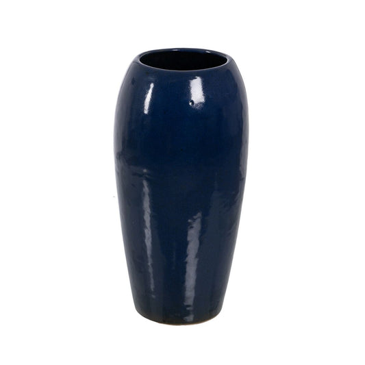 Vase Blau aus Keramik 31 x 31 x 60,5 cm