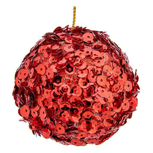 Weihnachtsbaumkugeln Ø 10 cm 6 Stück Rot Kunststoff 10 x 10 x 10 cm